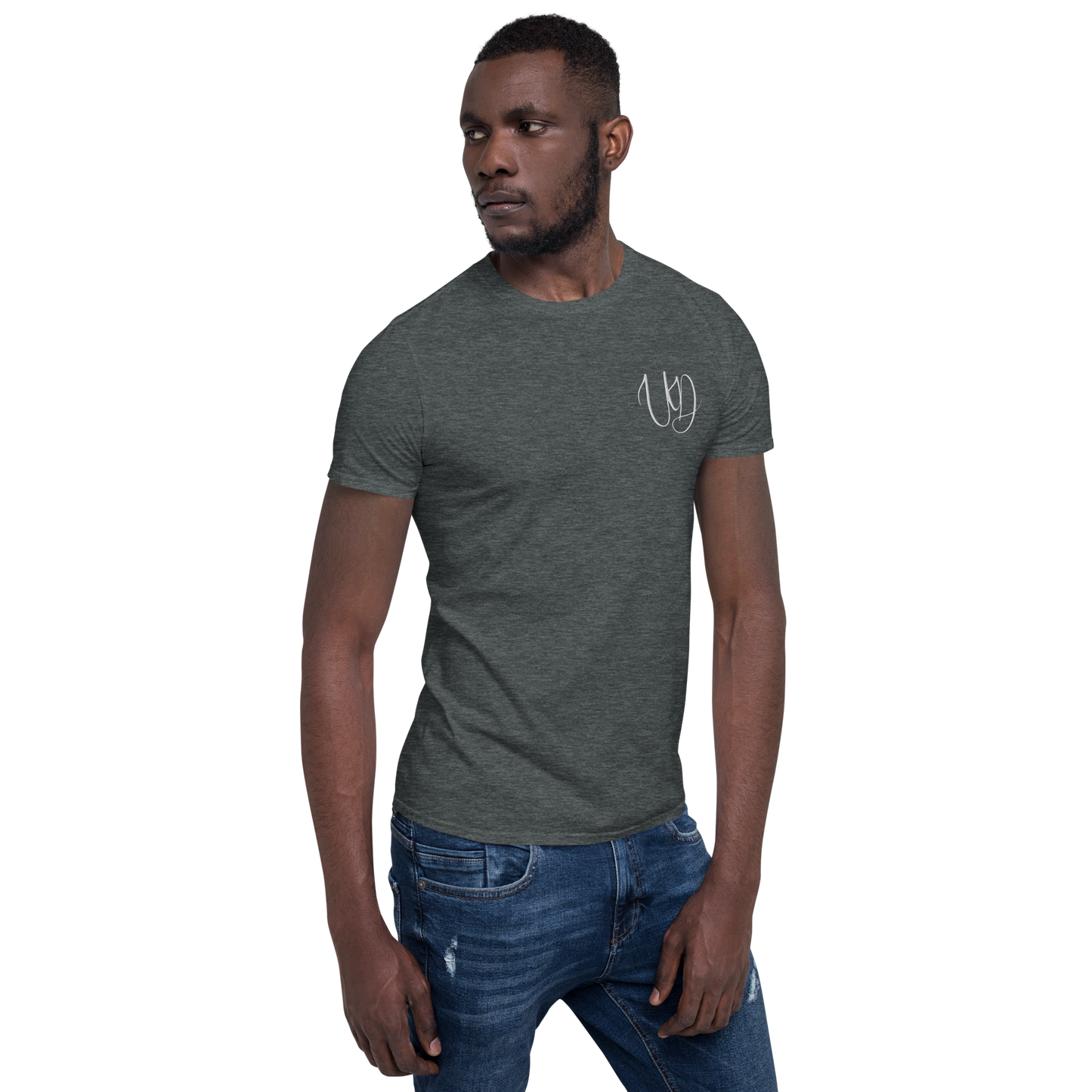 UNIFERENT EMBROIDERED BIG logo WHITE Short-Sleeve Unisex T-Shirt (4)