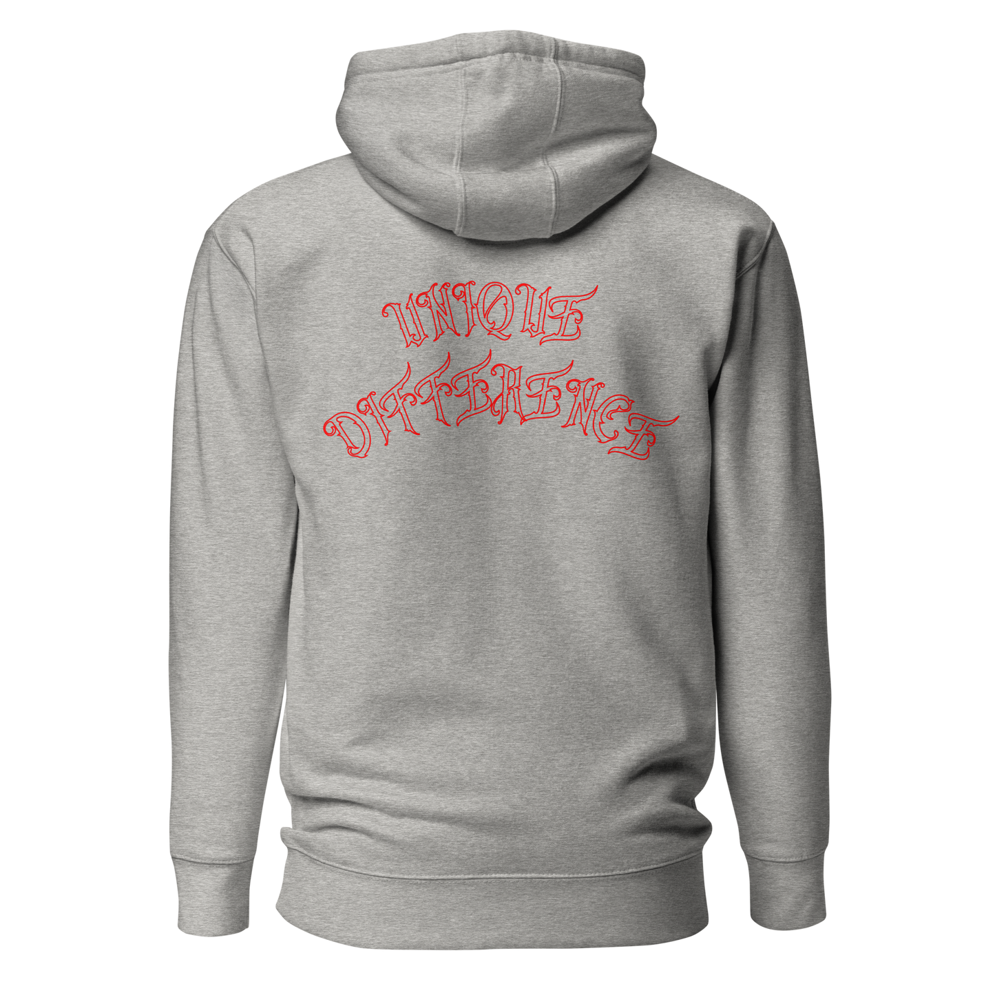 UNIFERENT VALENTINE RED rose with red back logo light Unisex Hoody (85)