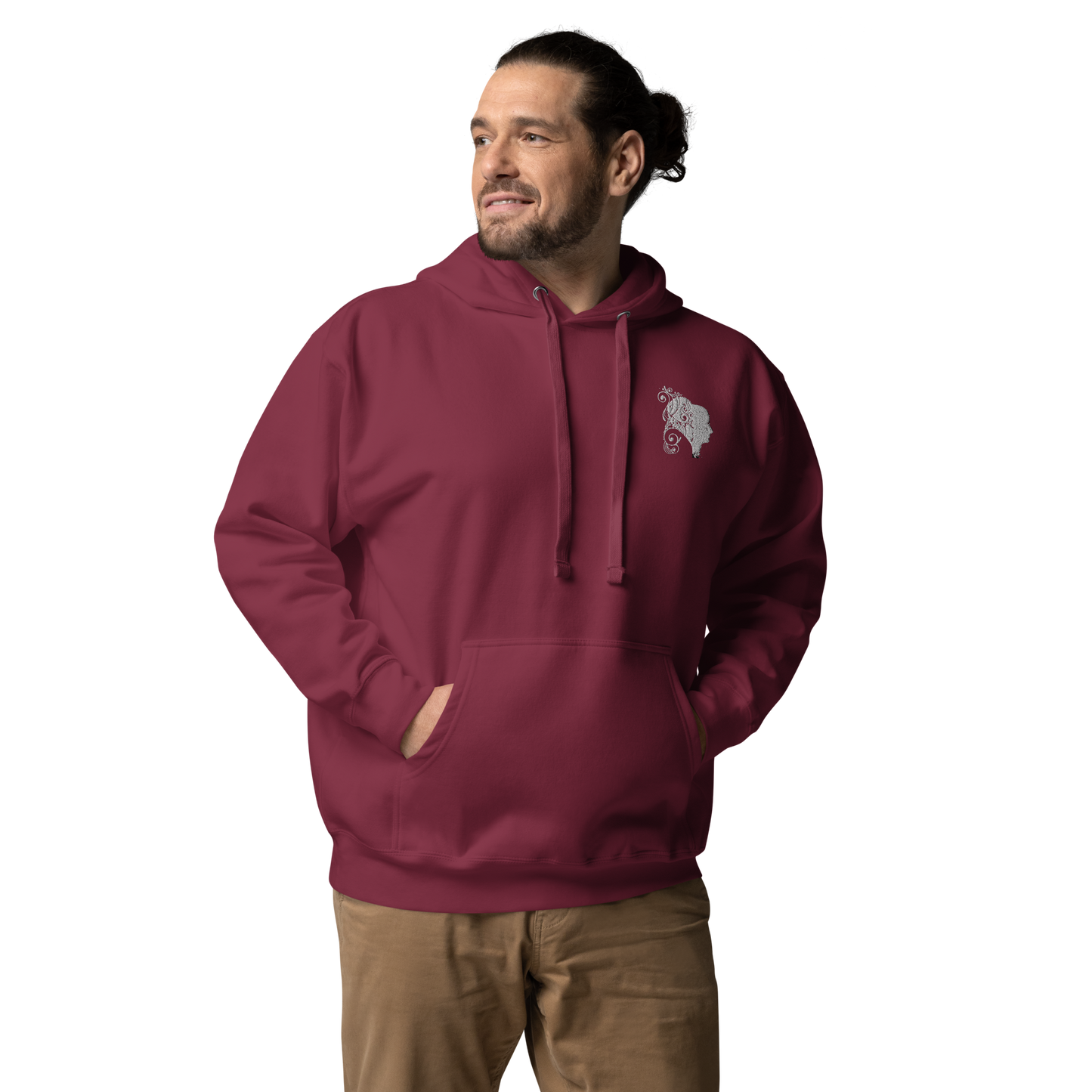 UNIFERENT VALENTINE HER Embroidered Light Unisex Hoodie (104)