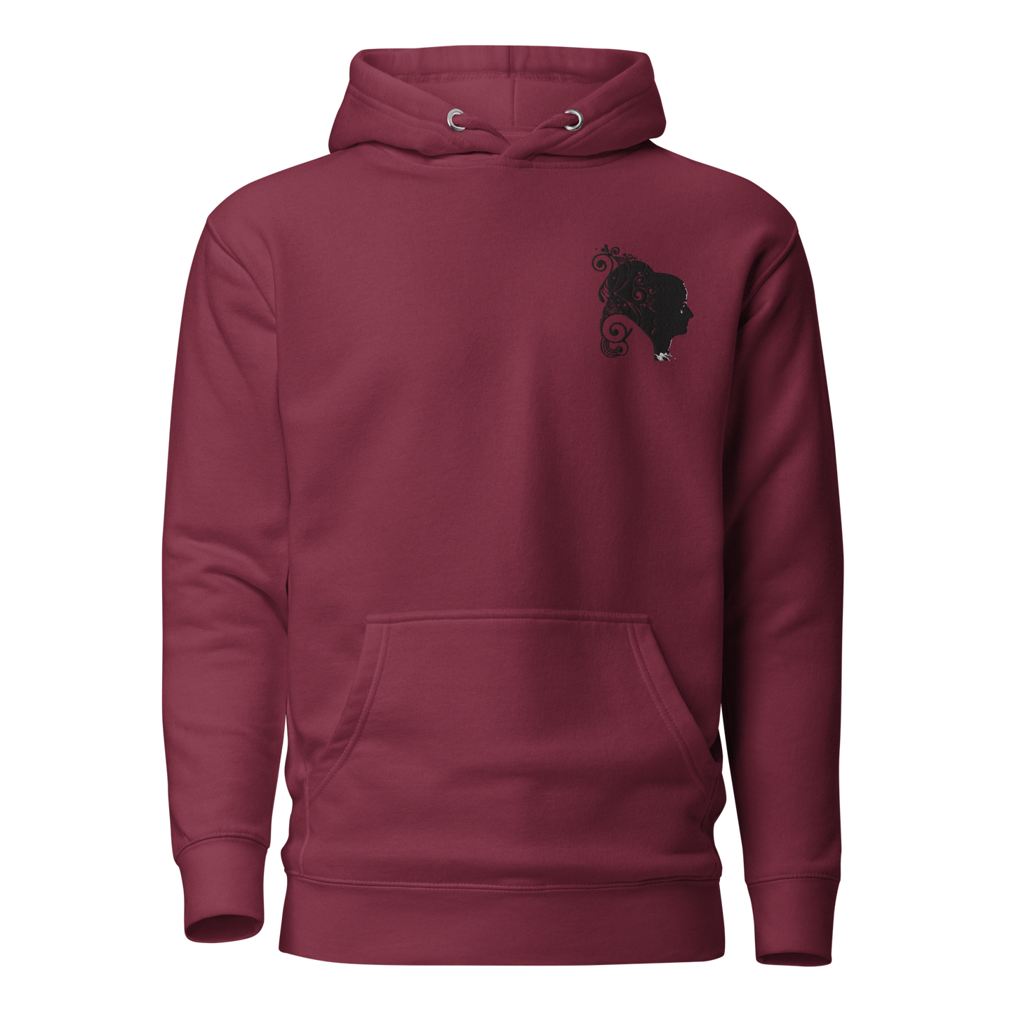UNIFERENT VALENTINE HER Embroidered Dark Unisex Hoodie (105)