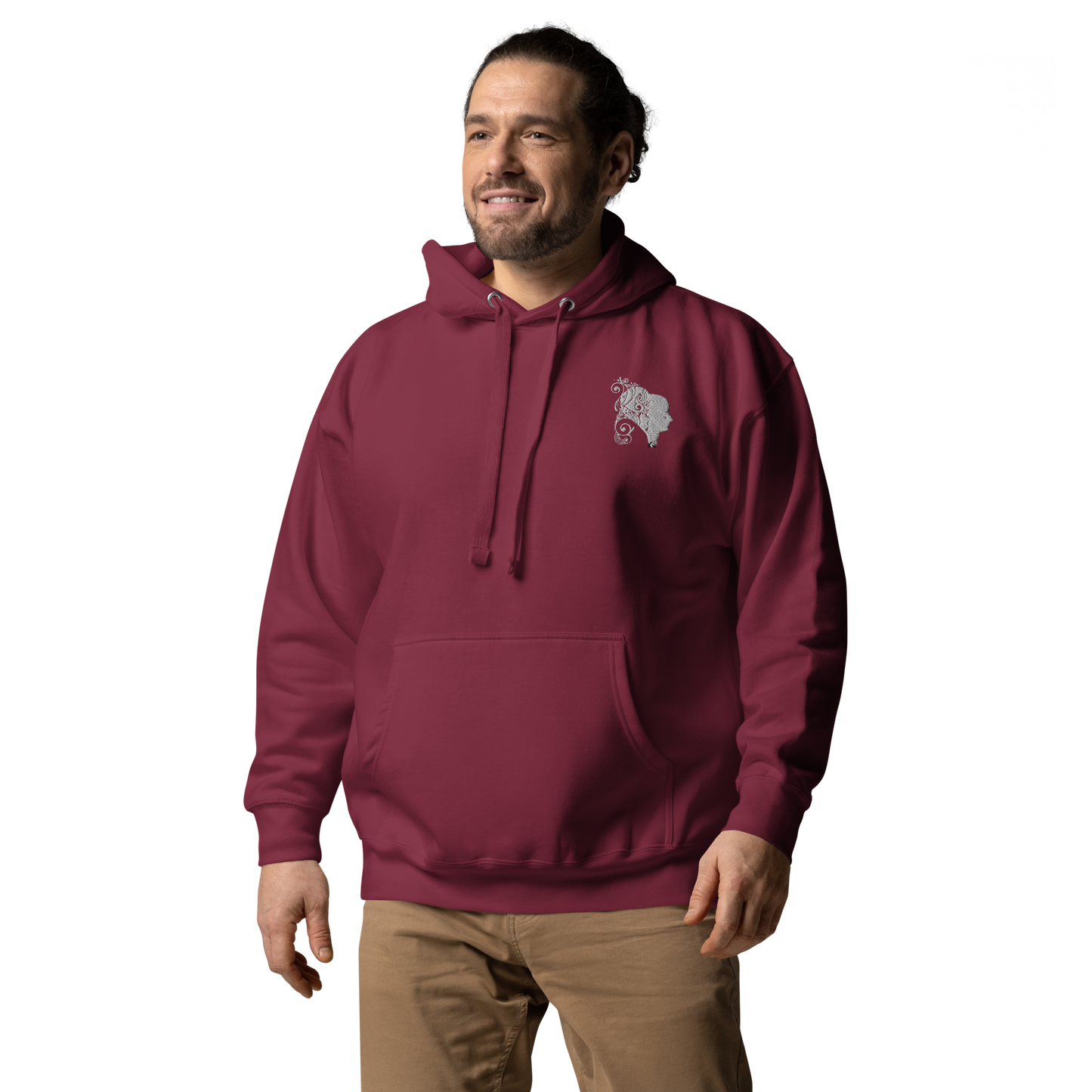 UNIFERENT VALENTINE HER Embroidered Light Unisex Hoodie (104)