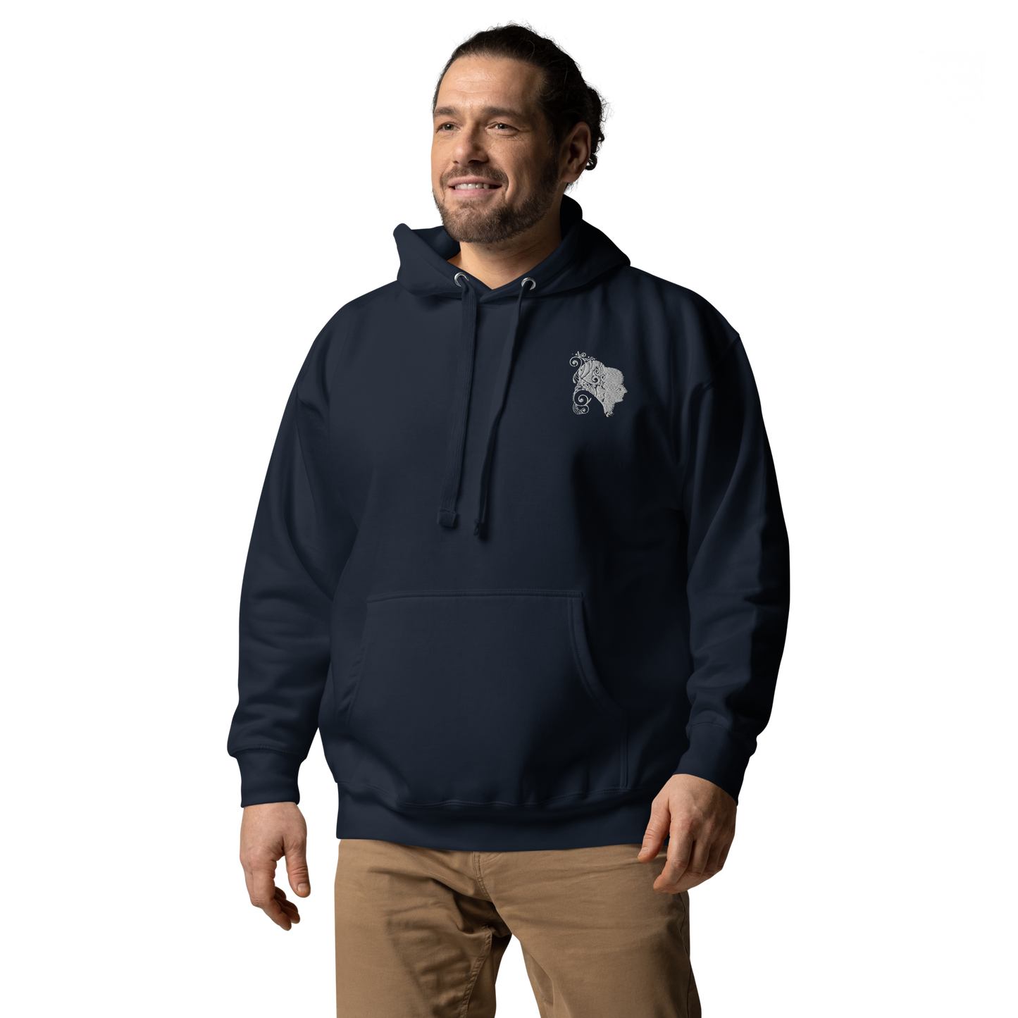 UNIFERENT VALENTINE HER Embroidered Light Unisex Hoodie (104)