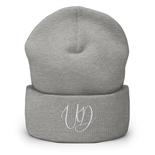 UNIFERENT EMBROIDERED BIG logo white Cuffed Beanie (17)