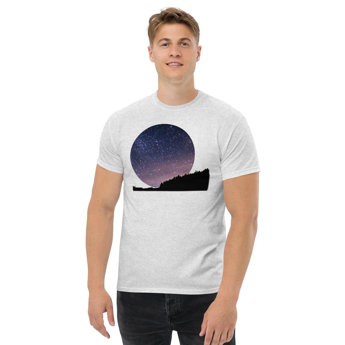 UNIFERENT DARKER SKIES 2023 starry skies Men's classic tee (77)