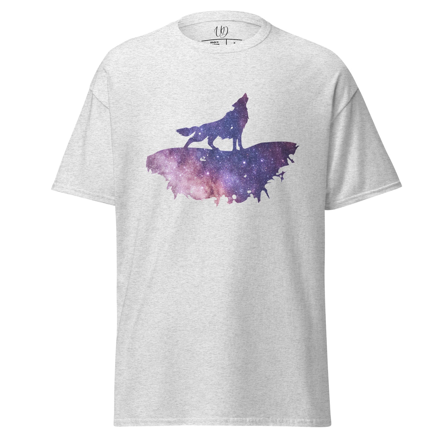 UNIFERENT DARK SKIES wolf cut one light Men's classic tee (79)