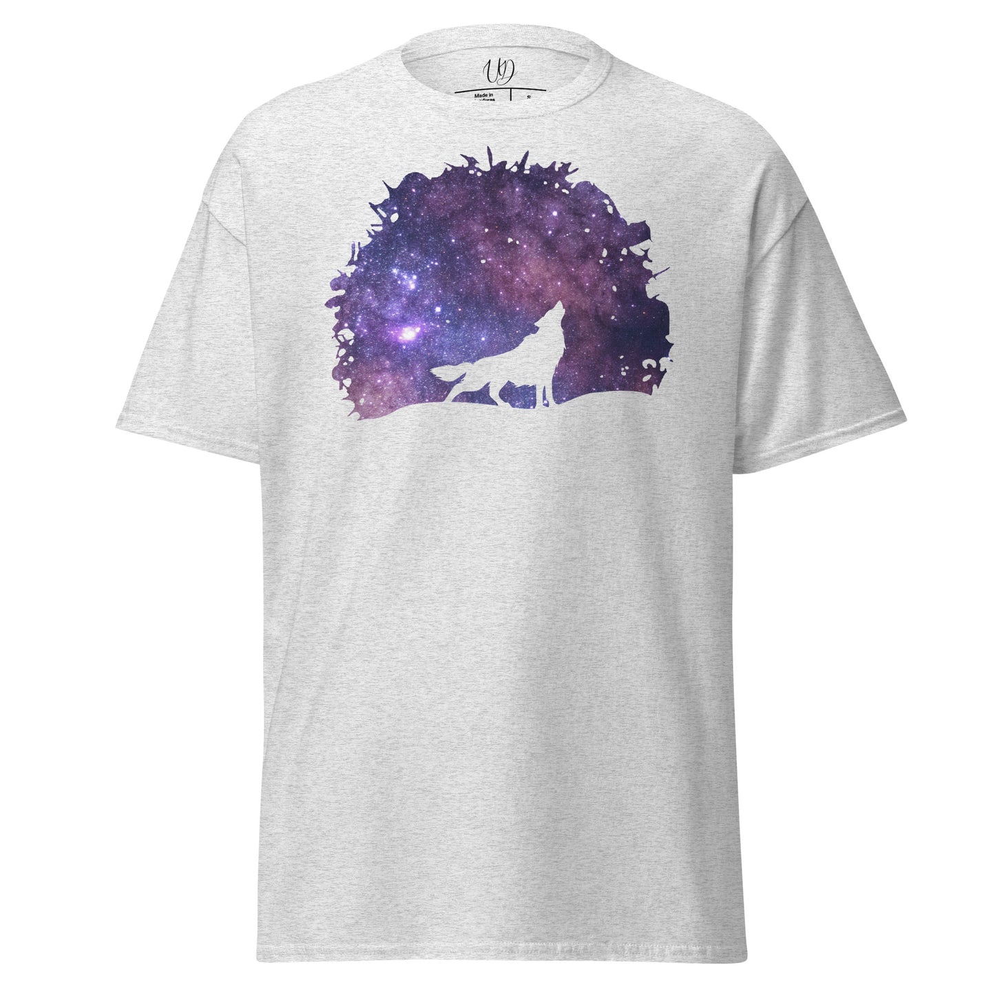 UNIFERENT DARK SKIES wolf cut one inverted light Men's classic tee (80)