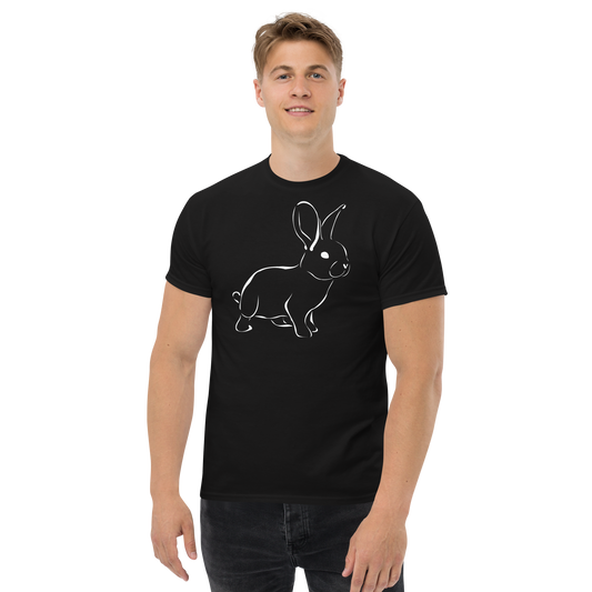 UNIFERENT CNY 2023 rabbit light logo with back symbol Men's classic tee (72)