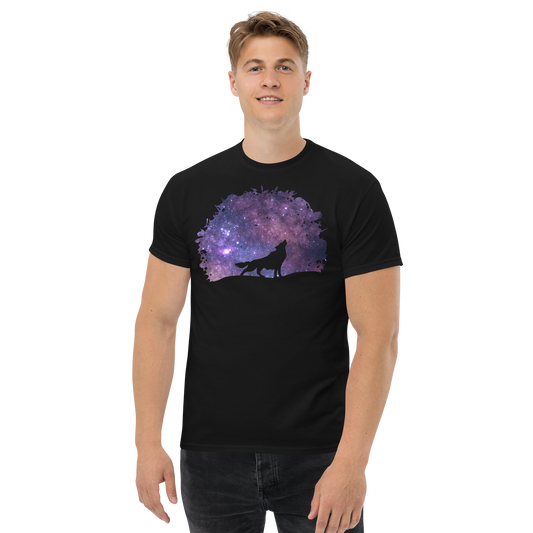 UNIFERENT DARK SKIES wolf cut one inverted dark Men's classic tee (82)