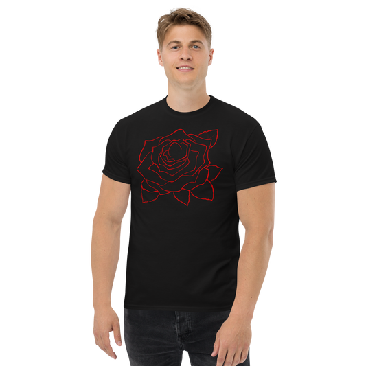 UNIFERENT VALENTINE BLOOD rose dark Men's classic tee (92)