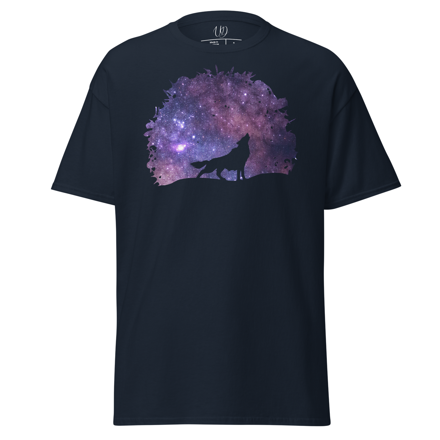 UNIFERENT DARK SKIES wolf cut one inverted dark Men's classic tee (82)