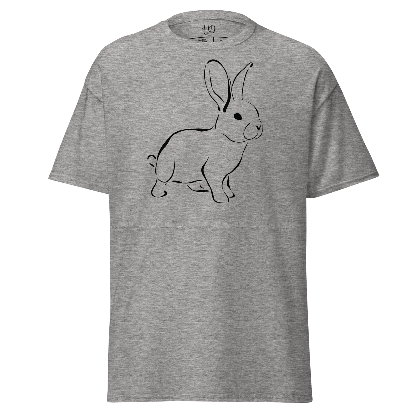 UNIFERENT CNY 2023 rabbit dark logo with back symbol Men's classic tee (71)