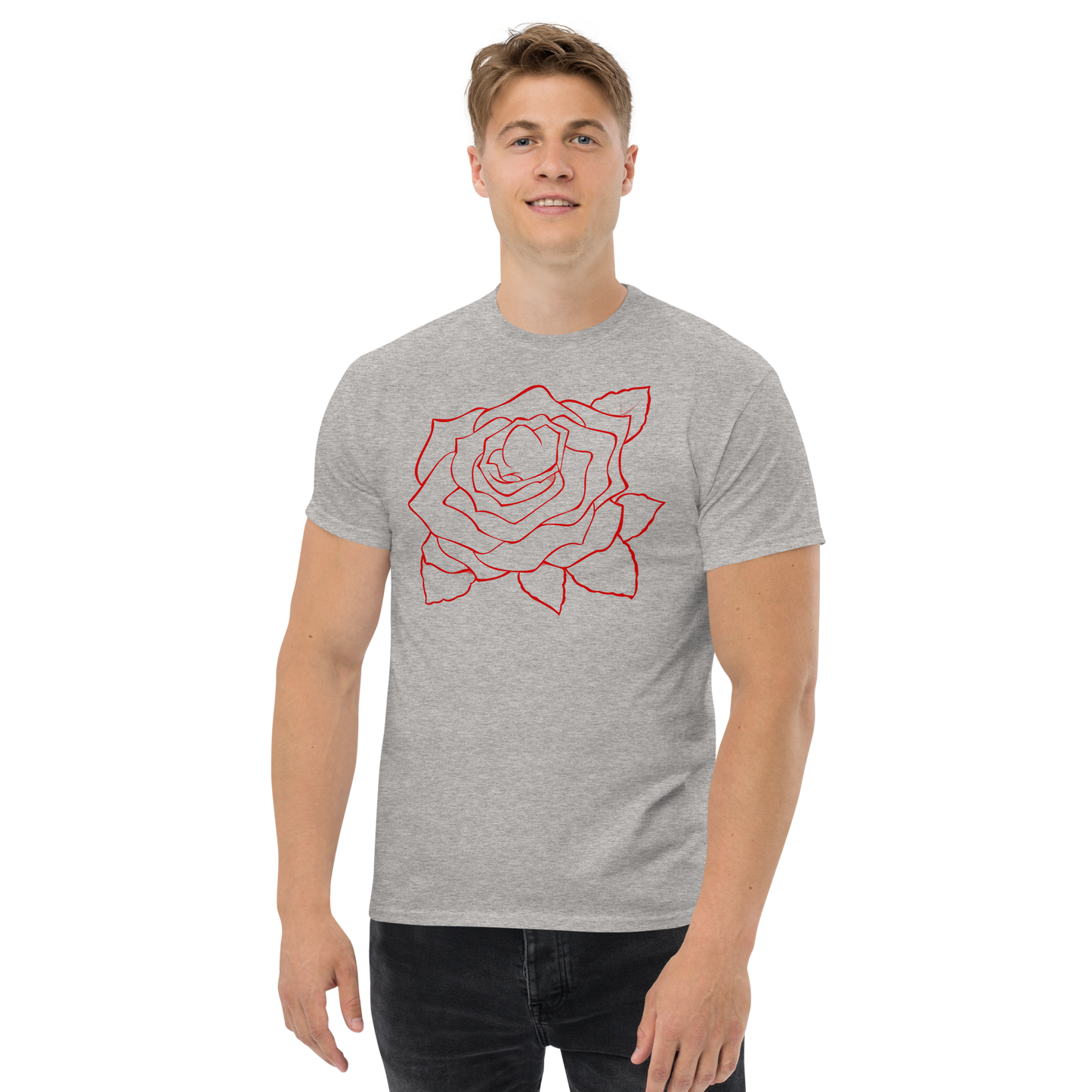 UNIFERENT VALENTINE BLOOD rose light Men's classic tee (91)