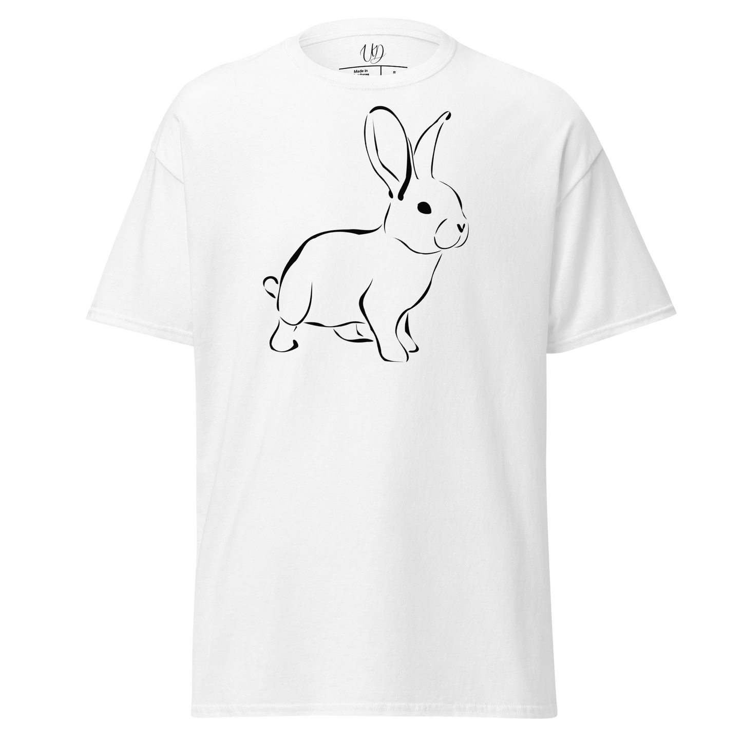 UNIFERENT CNY 2023 rabbit dark logo with back symbol Men's classic tee (71)