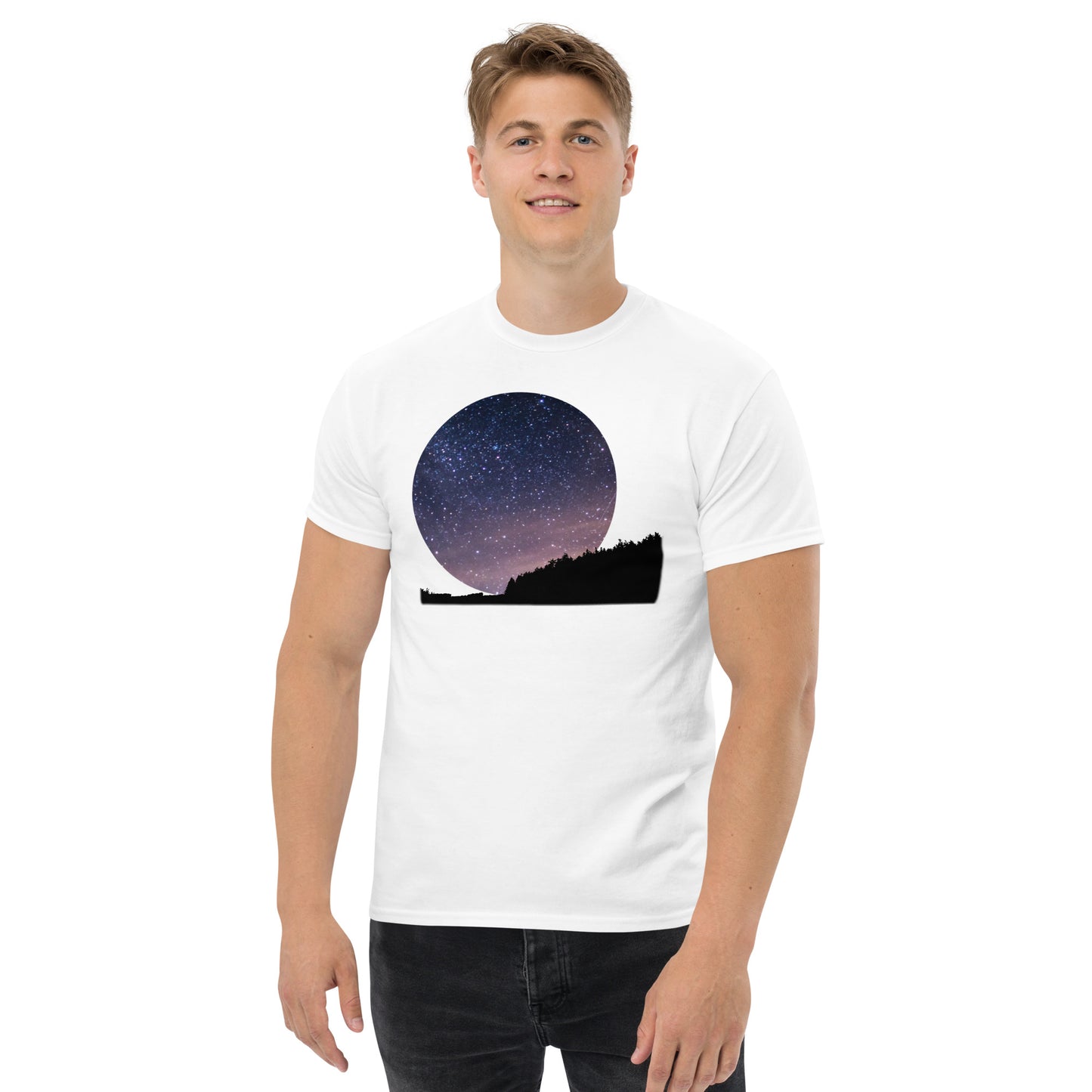 UNIFERENT DARKER SKIES 2023 starry skies Men's classic tee (77)