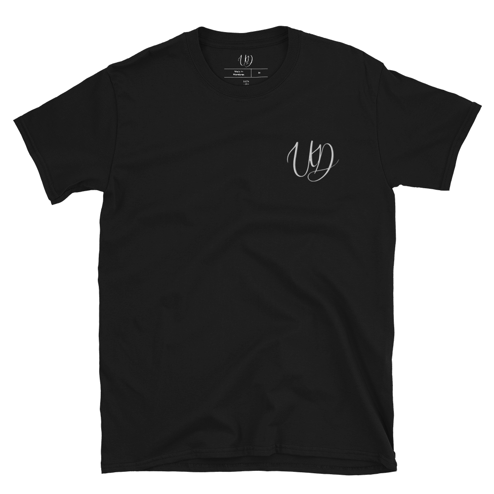 UNIFERENT EMBROIDERED BIG logo BLACK Short-Sleeve Unisex T-Shirt (3)