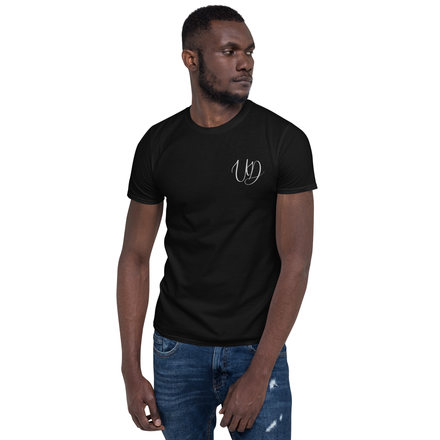 UNIFERENT EMBROIDERED BIG logo WHITE Short-Sleeve Unisex T-Shirt (4)