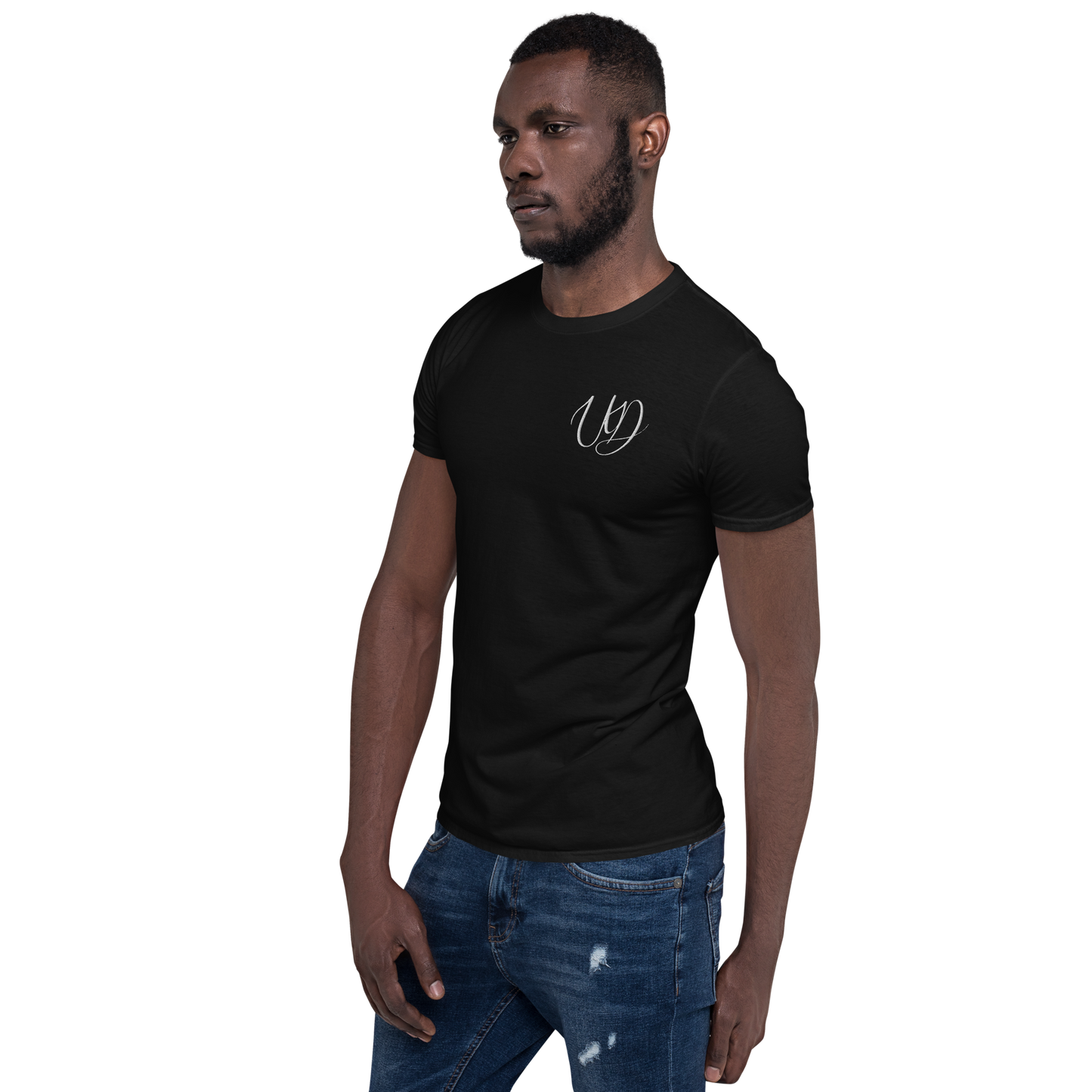UNIFERENT EMBROIDERED BIG logo WHITE Short-Sleeve Unisex T-Shirt (4)