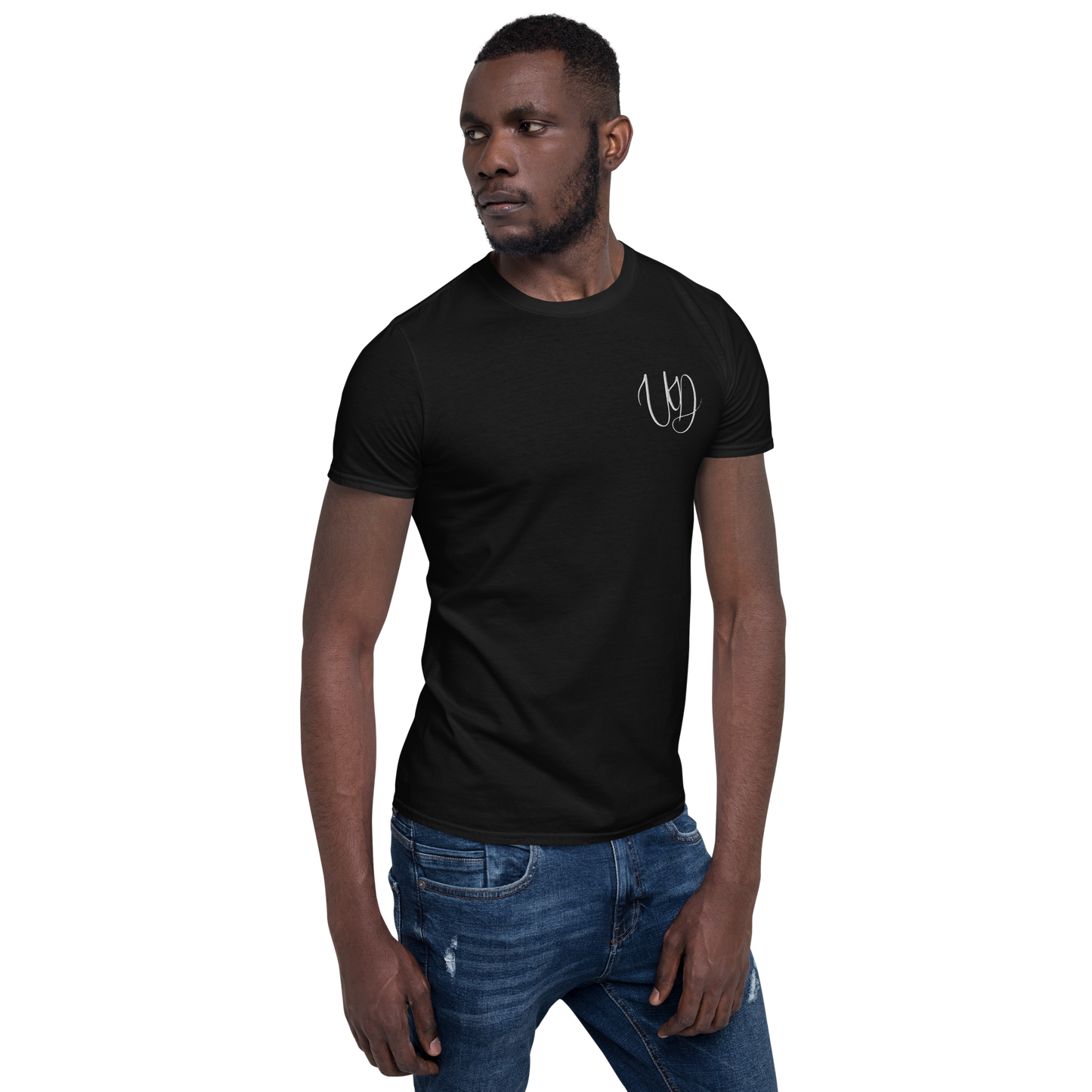 UNIFERENT EMBROIDERED BIG logo WHITE Short-Sleeve Unisex T-Shirt (4)