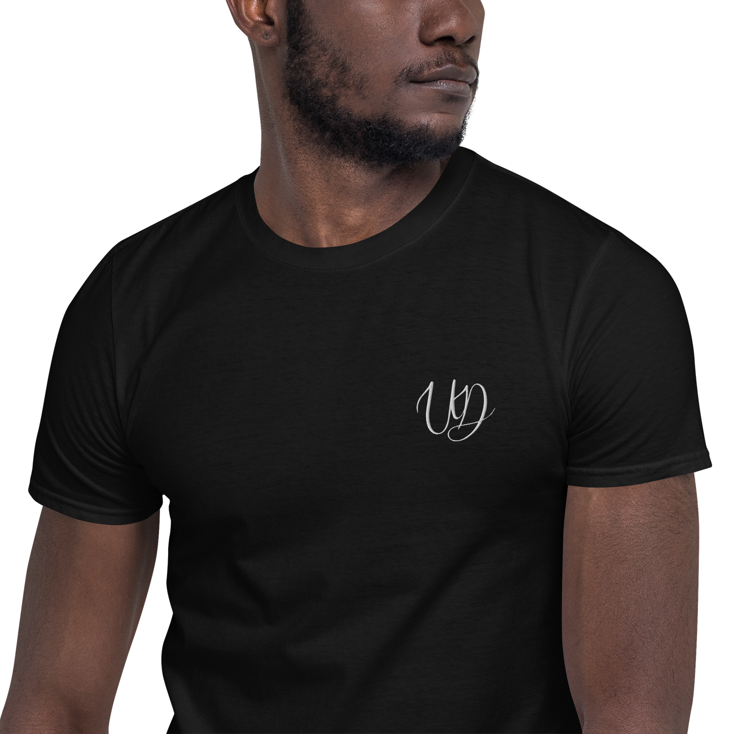 UNIFERENT EMBROIDERED SMALL logo WHITE Short-Sleeve Unisex T-Shirt (1)