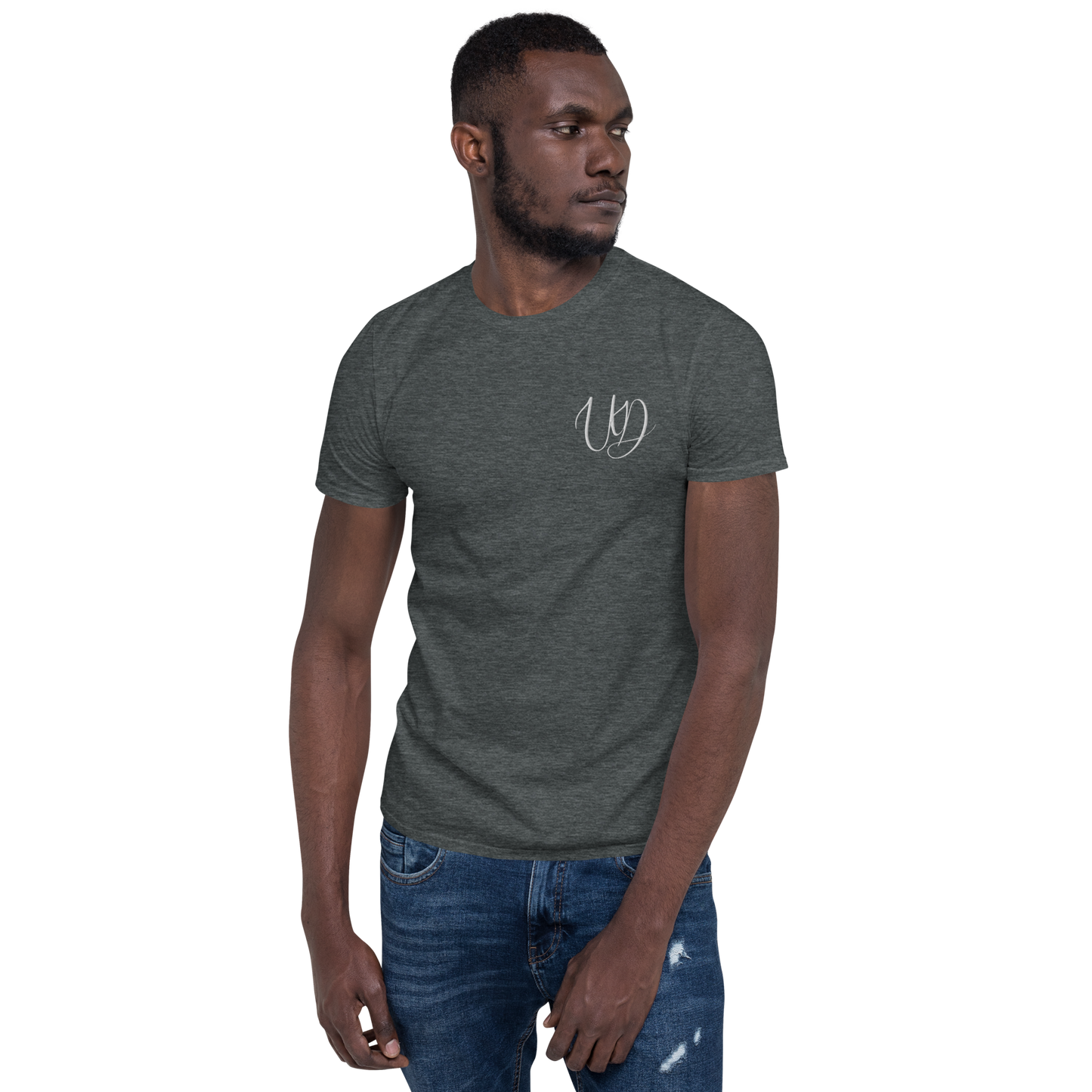 UNIFERENT EMBROIDERED BIG logo WHITE Short-Sleeve Unisex T-Shirt (4)