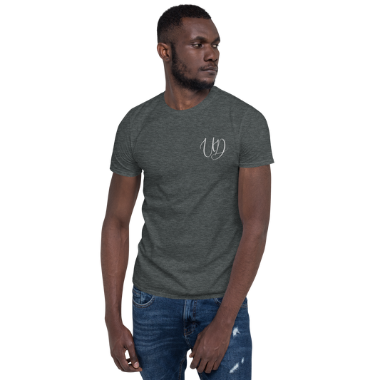 UNIFERENT EMBROIDERED BIG logo WHITE Short-Sleeve Unisex T-Shirt (4)