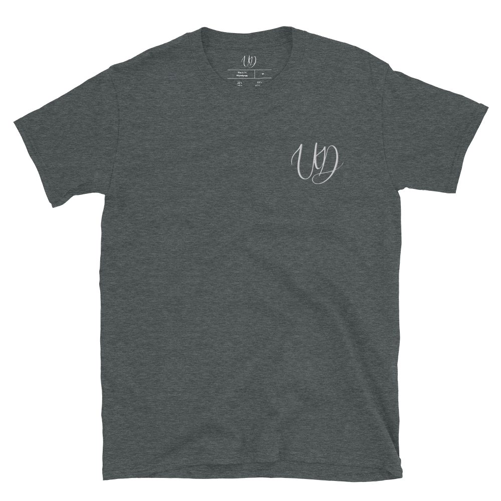 UNIFERENT EMBROIDERED BIG logo WHITE Short-Sleeve Unisex T-Shirt (4)