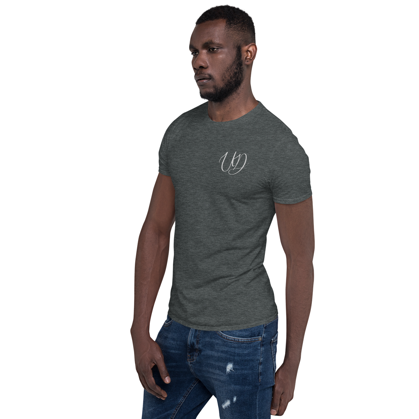 UNIFERENT EMBROIDERED BIG logo WHITE Short-Sleeve Unisex T-Shirt (4)