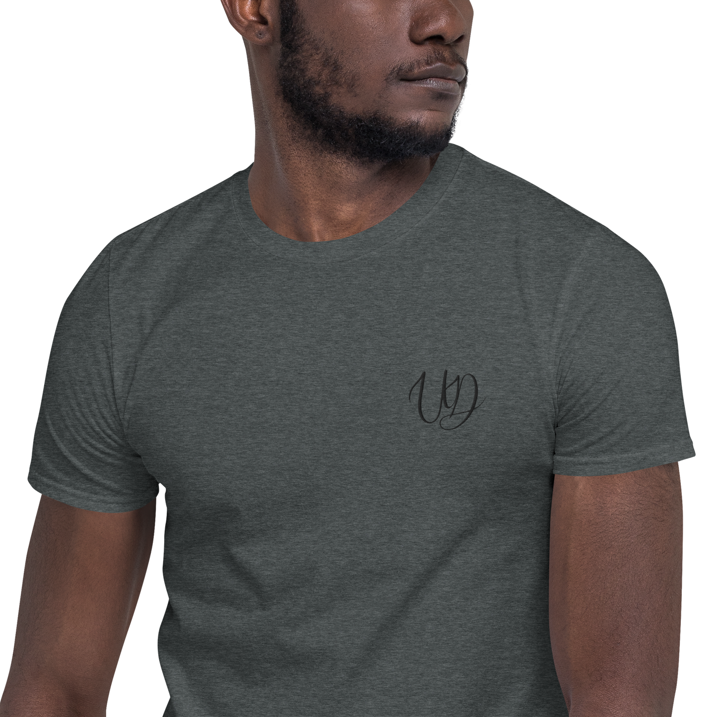 Softstyle regular fit ring-spun cotton soft and comfy black small embroidered logo Unisex T-shirt (2)