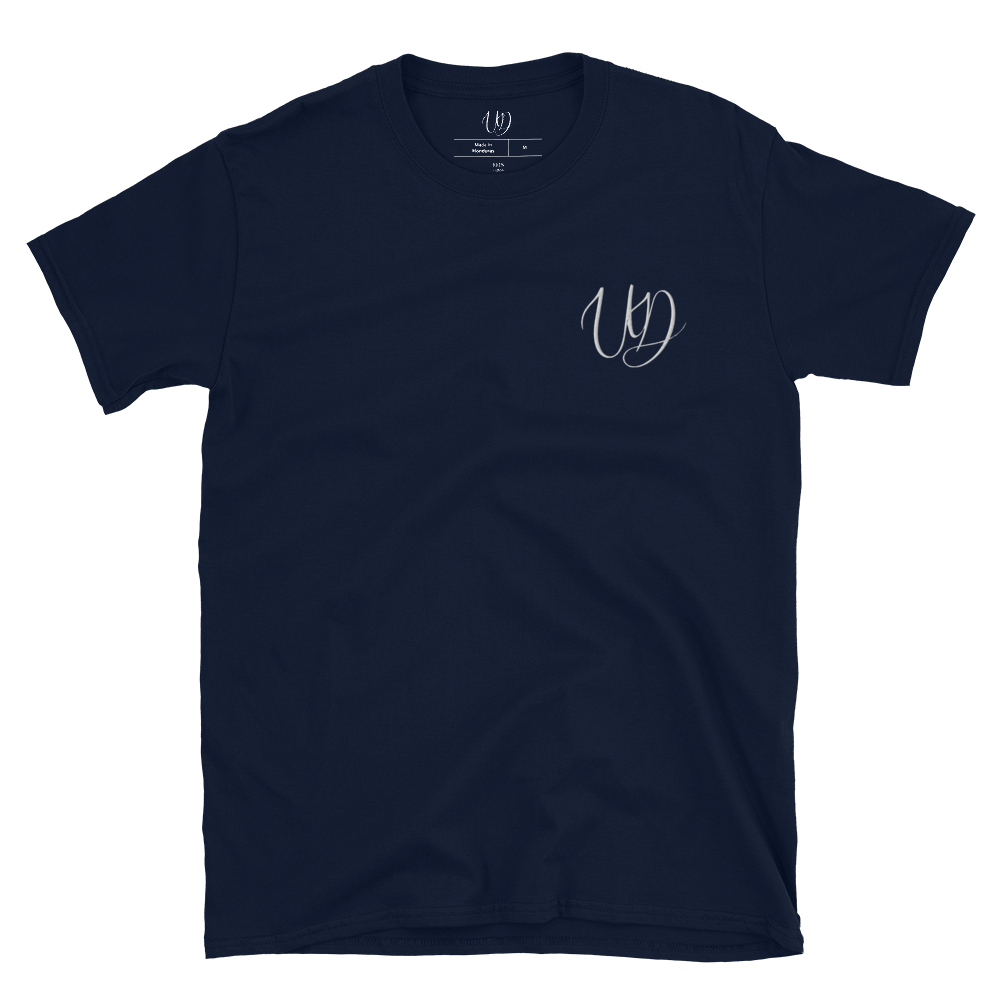 UNIFERENT EMBROIDERED BIG logo WHITE Short-Sleeve Unisex T-Shirt (4)