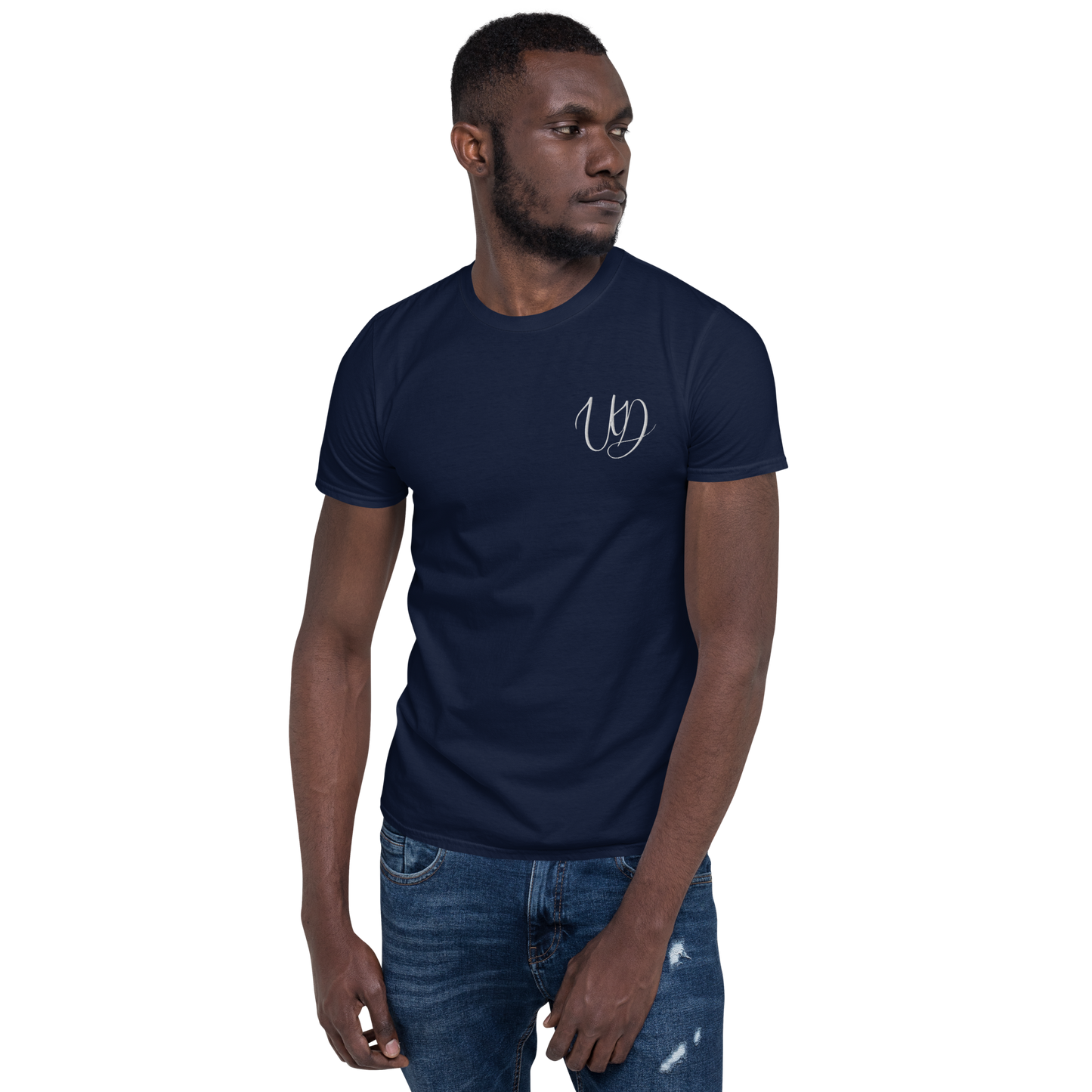 UNIFERENT EMBROIDERED BIG logo WHITE Short-Sleeve Unisex T-Shirt (4)