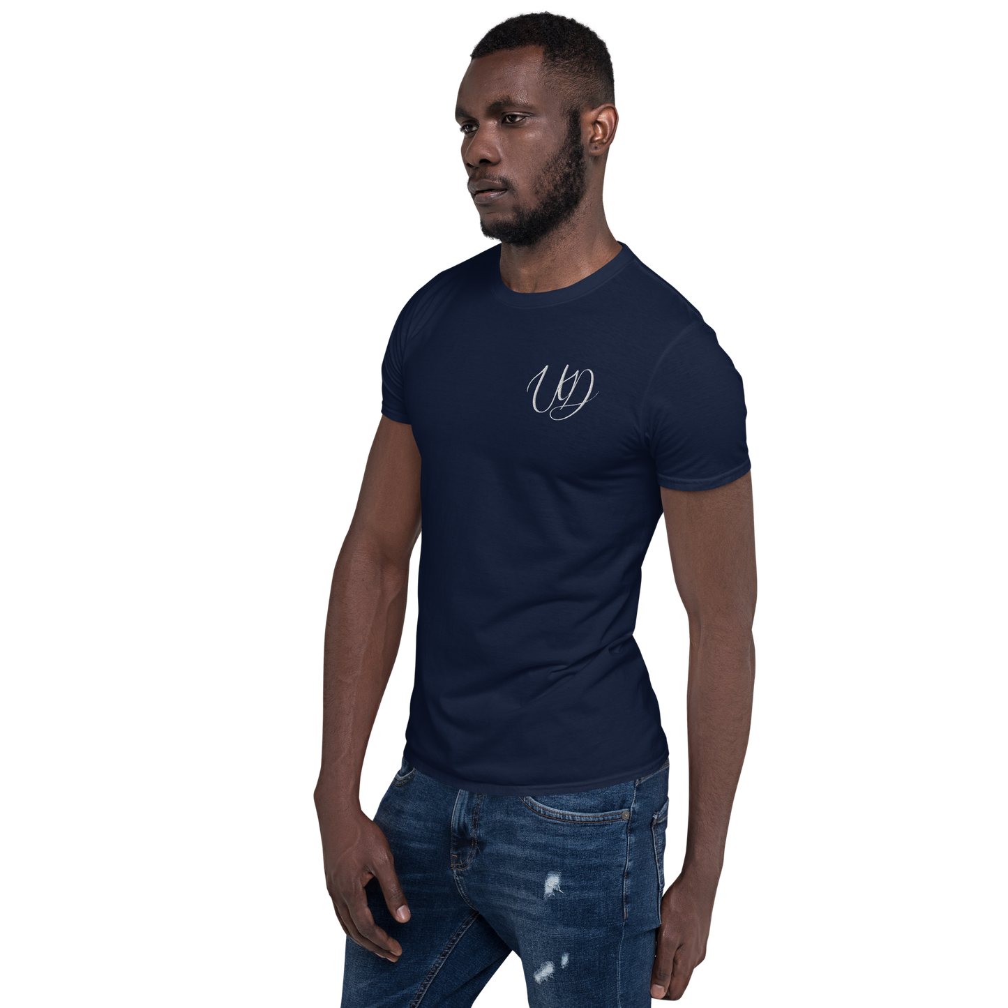 UNIFERENT EMBROIDERED BIG logo WHITE Short-Sleeve Unisex T-Shirt (4)