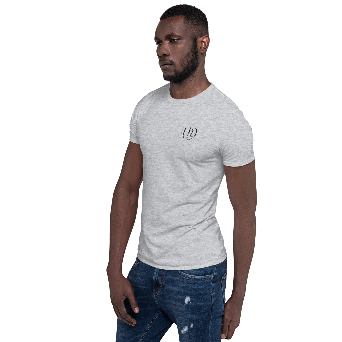 Softstyle regular fit ring-spun cotton soft and comfy black small embroidered logo Unisex T-shirt (2)