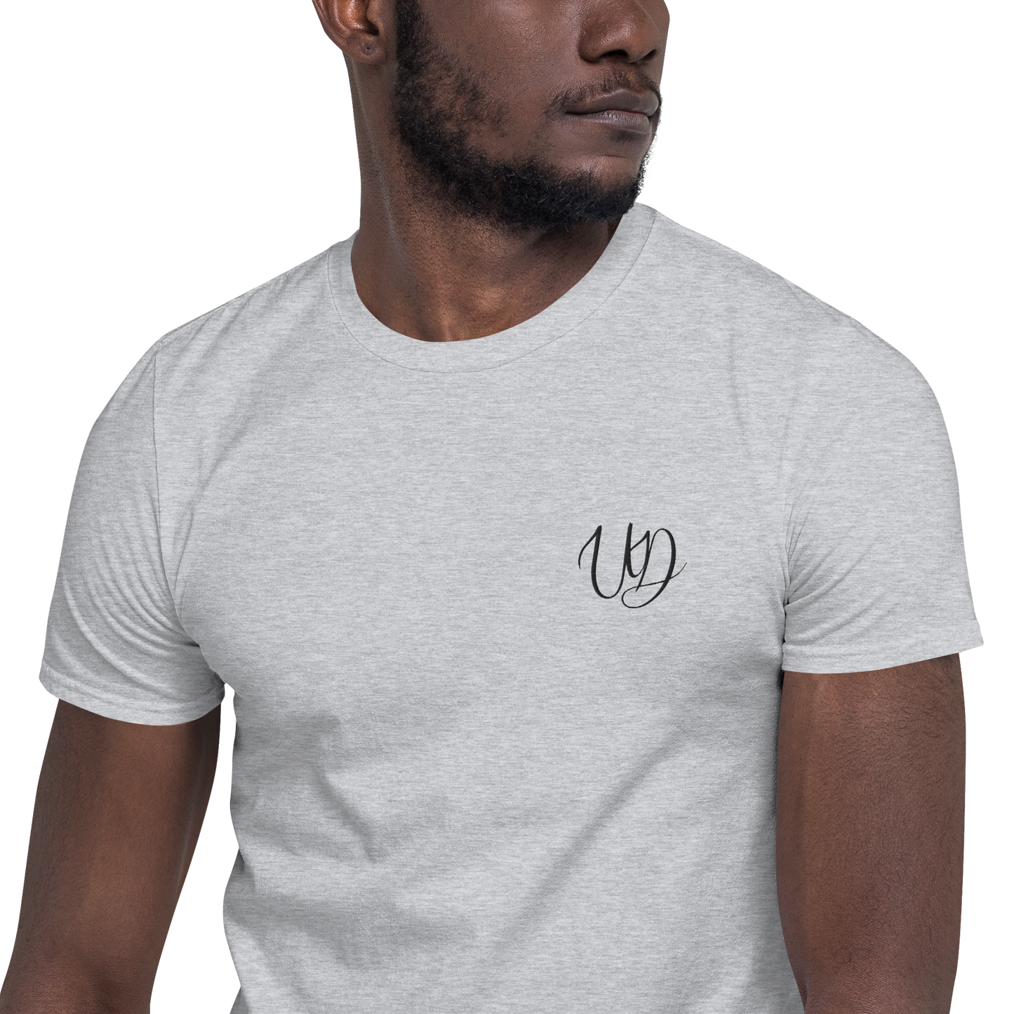 Softstyle regular fit ring-spun cotton soft and comfy black small embroidered logo Unisex T-shirt (2)
