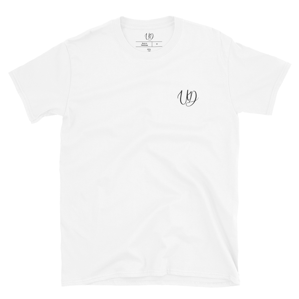 Softstyle regular fit ring-spun cotton soft and comfy black small embroidered logo Unisex T-shirt (2)