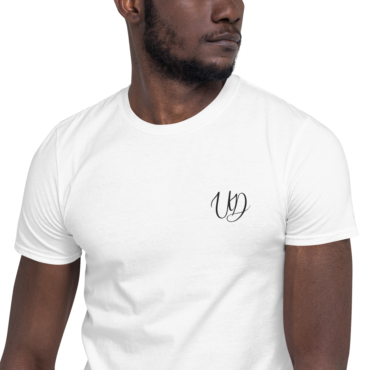 Softstyle regular fit ring-spun cotton soft and comfy black small embroidered logo Unisex T-shirt (2)