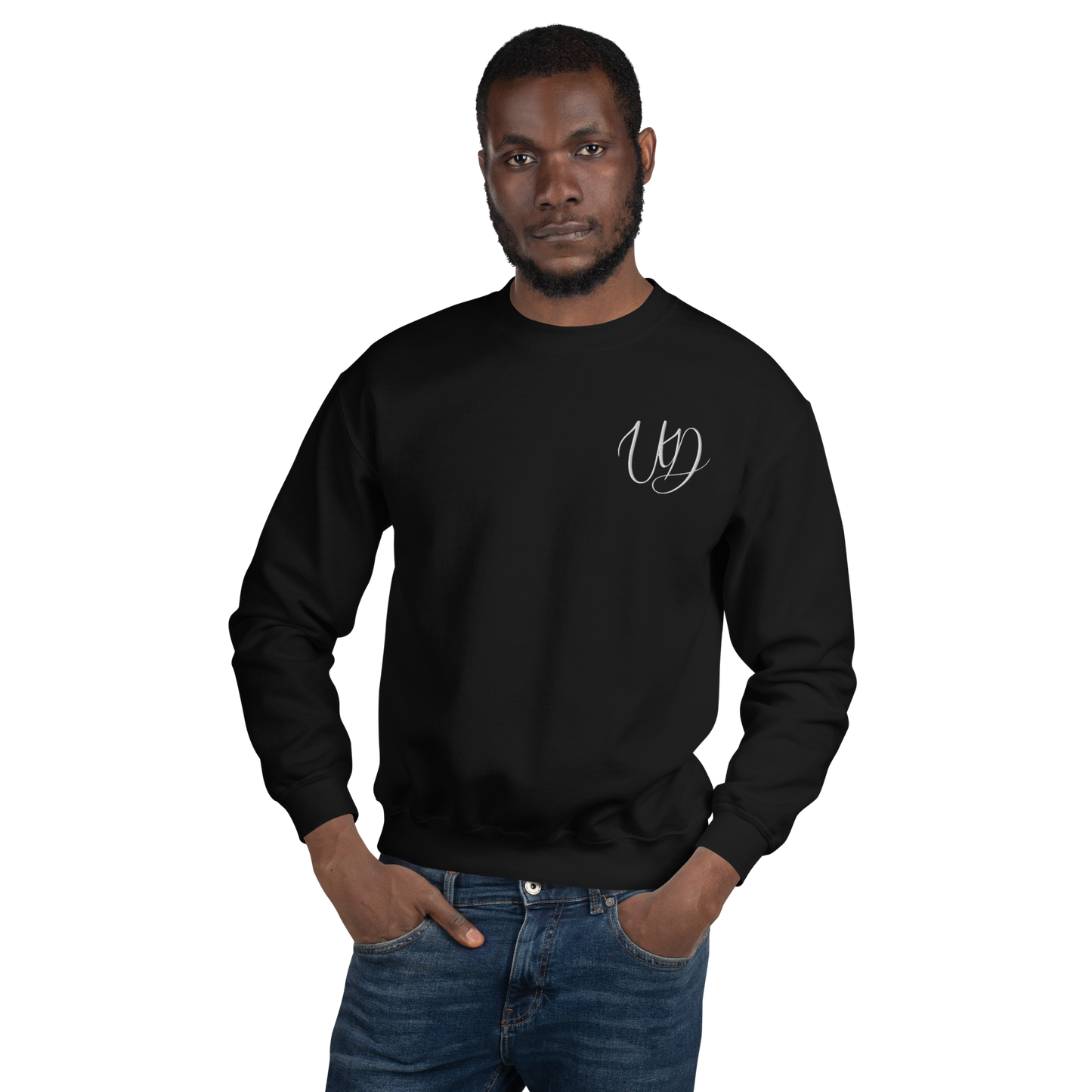 UNIFERENT EMBROIDERED BIG logo white Unisex Sweatshirt (18)