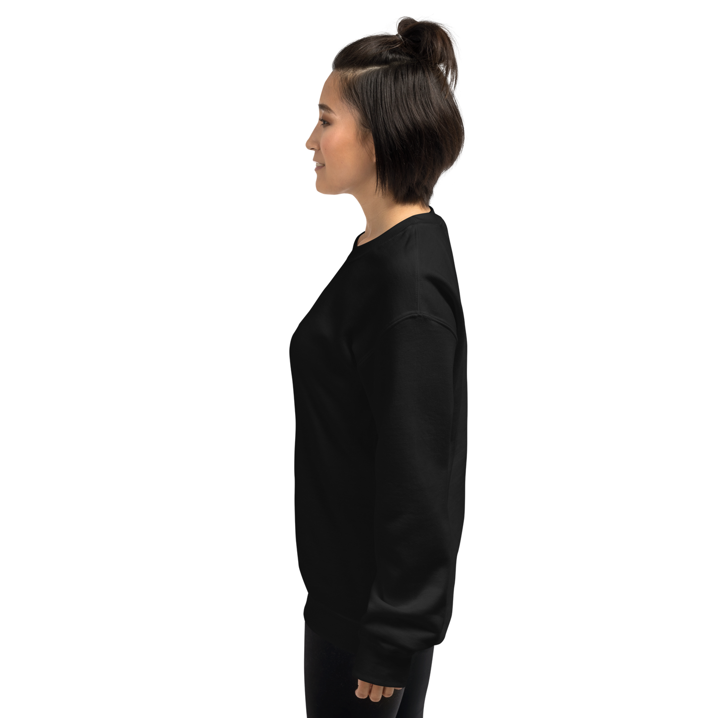 UNIFERENT EMBROIDERED SMALL logo white Unisex Sweatshirt (20)