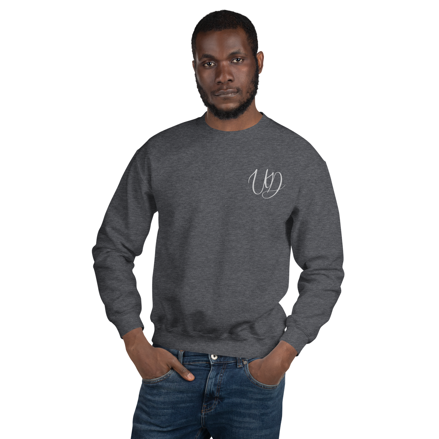 UNIFERENT EMBROIDERED BIG logo white Unisex Sweatshirt (18)