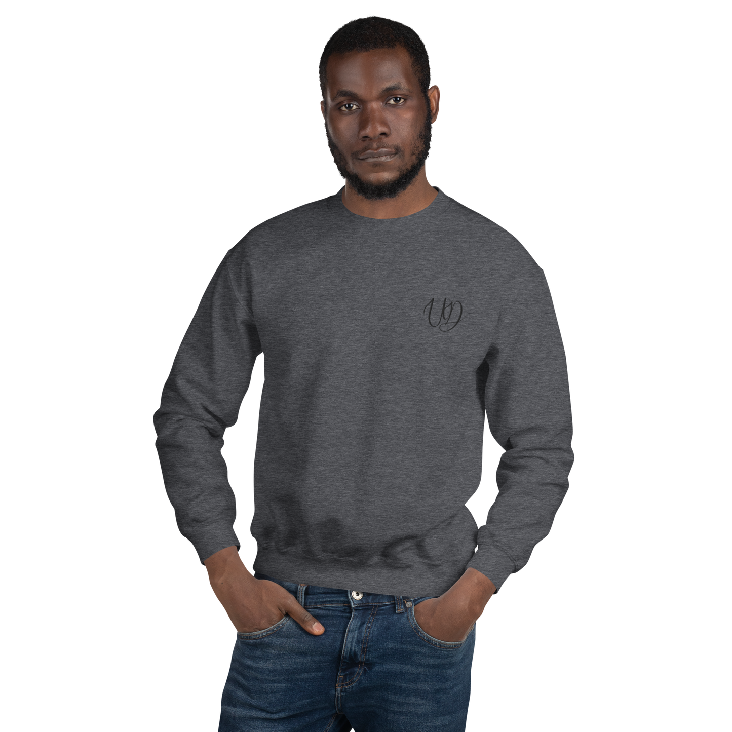 UNIFERENT EMBROIDERED SMALL logo black Unisex Sweatshirt (19)