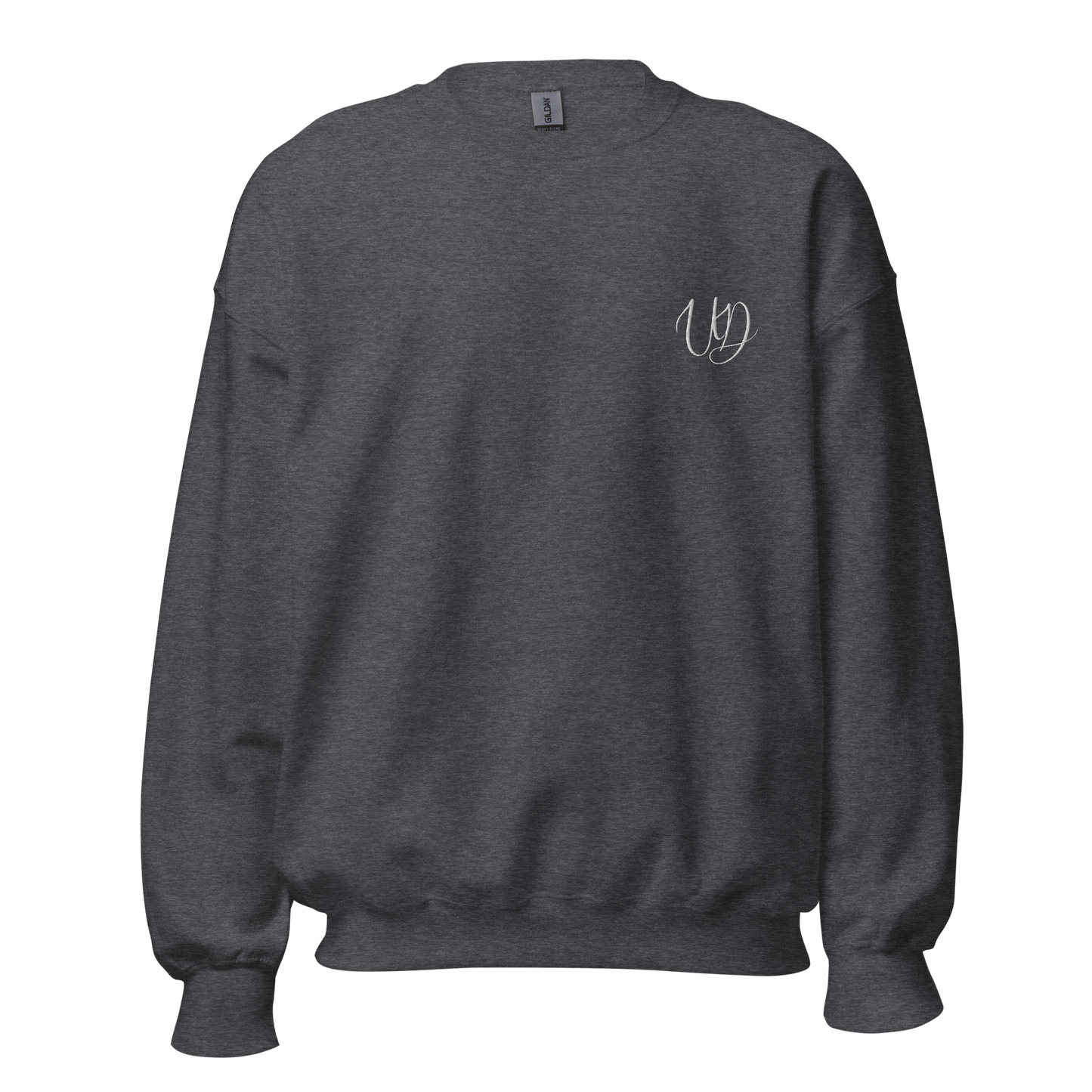 UNIFERENT EMBROIDERED SMALL logo white Unisex Sweatshirt (20)