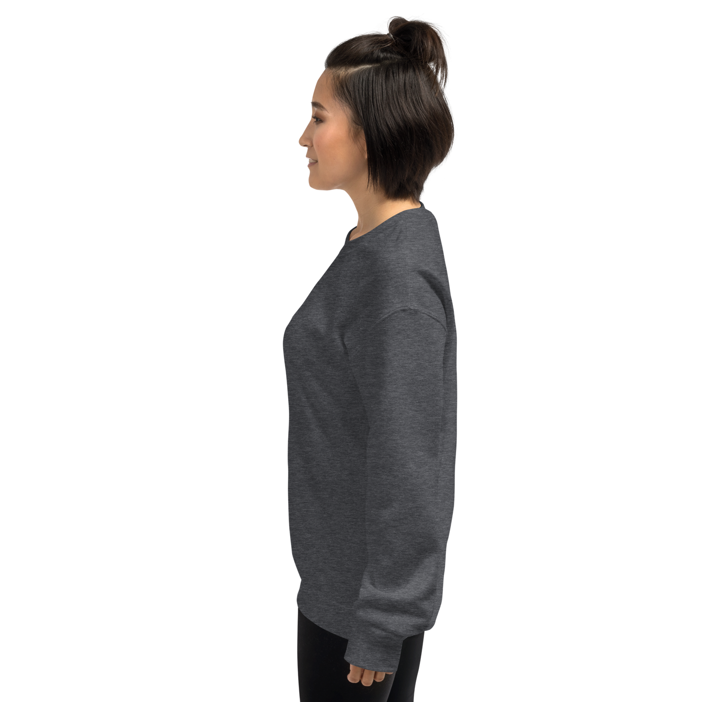 UNIFERENT EMBROIDERED SMALL logo white Unisex Sweatshirt (20)