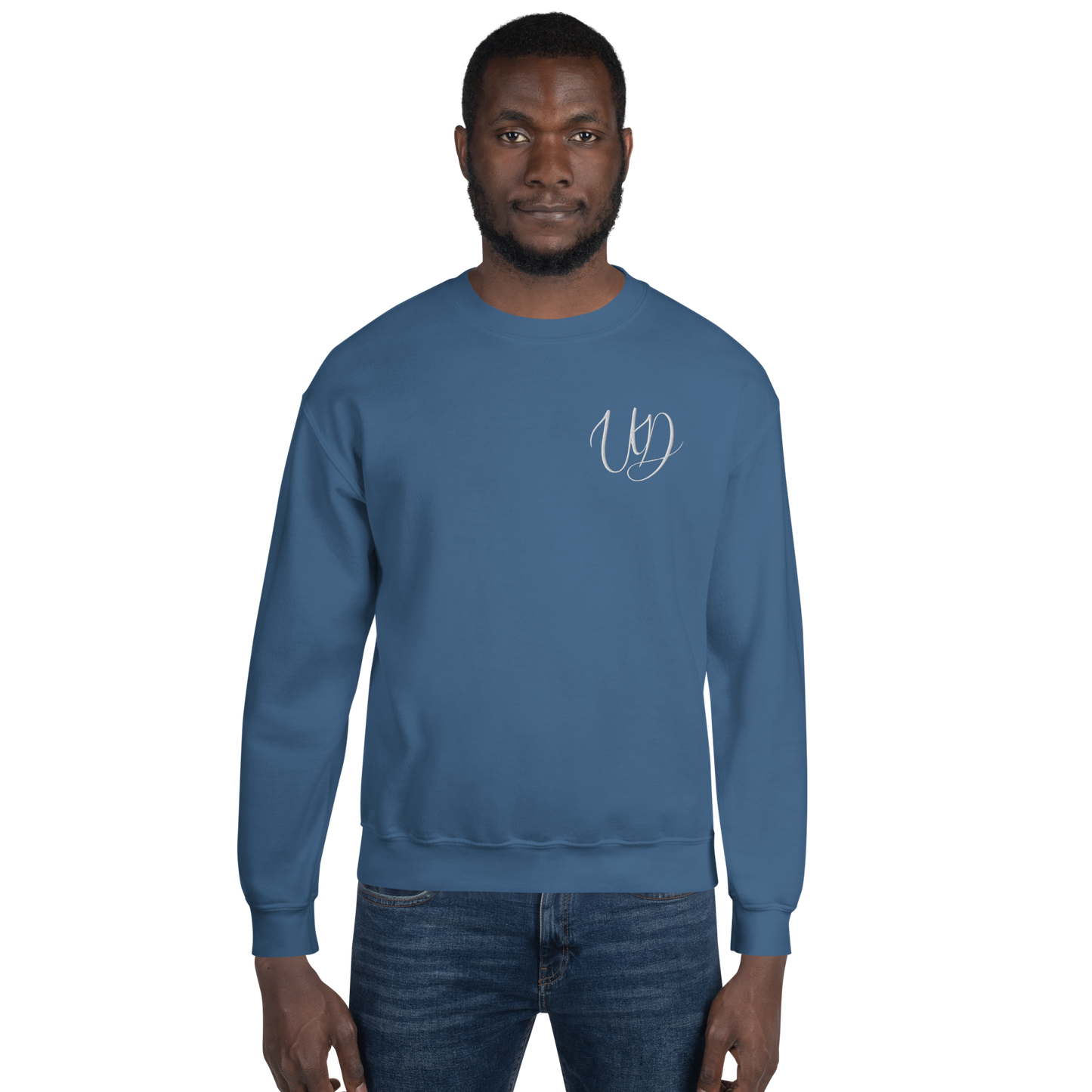 UNIFERENT EMBROIDERED BIG logo white Unisex Sweatshirt (18)