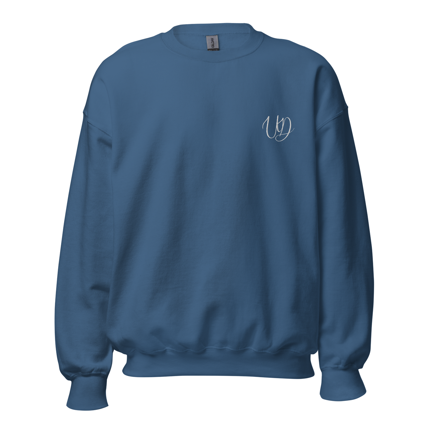 UNIFERENT EMBROIDERED SMALL logo white Unisex Sweatshirt (20)