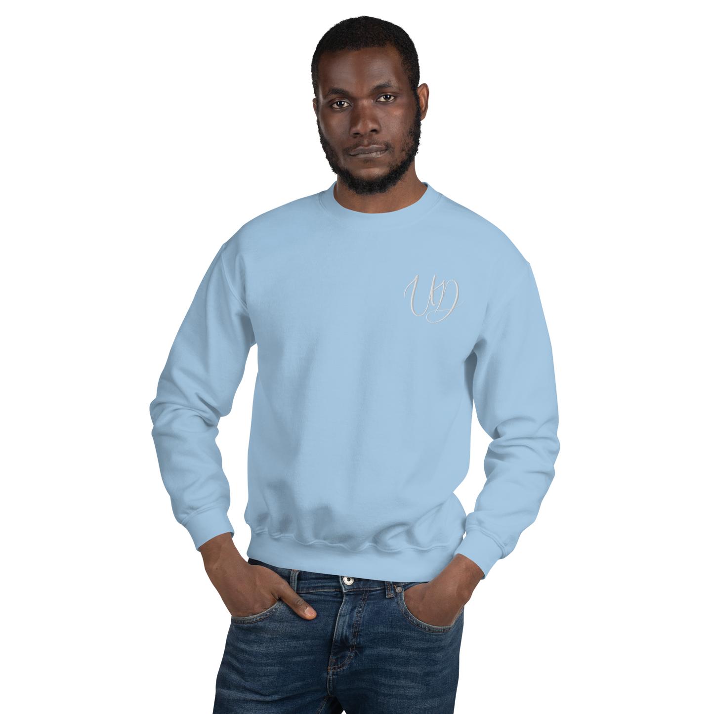 UNIFERENT EMBROIDERED BIG logo white Unisex Sweatshirt (18)