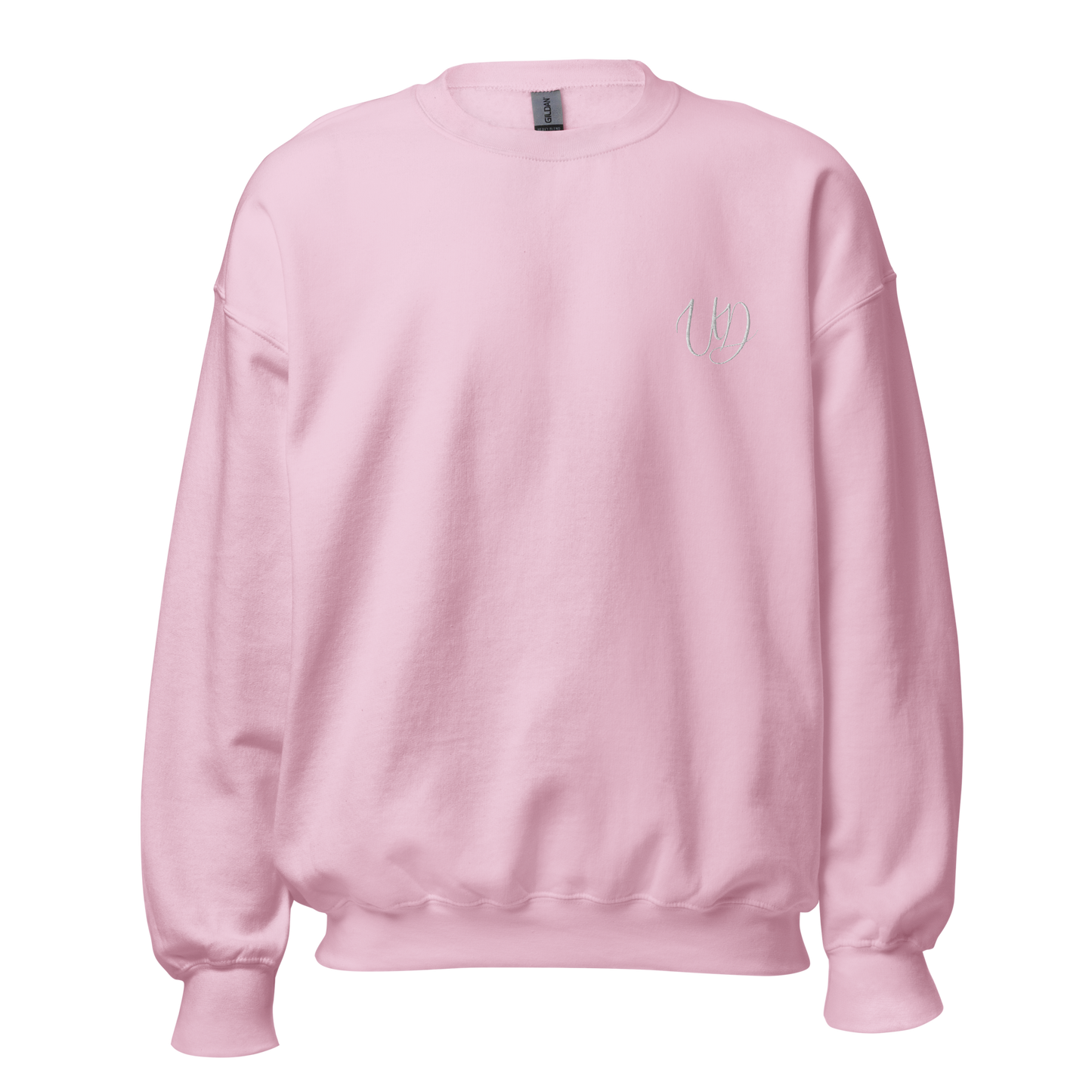 UNIFERENT EMBROIDERED SMALL logo white Unisex Sweatshirt (20)