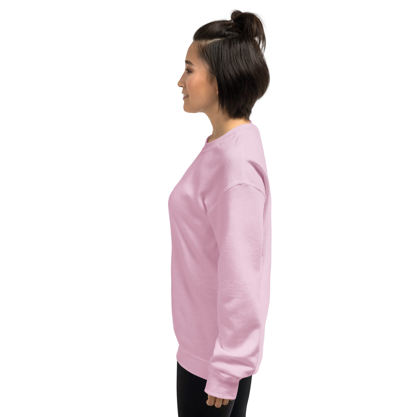 UNIFERENT EMBROIDERED SMALL logo white Unisex Sweatshirt (20)