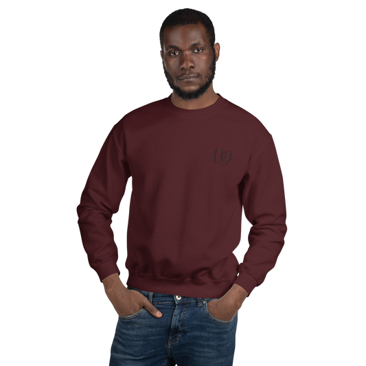 UNIFERENT EMBROIDERED SMALL logo black Unisex Sweatshirt (19)