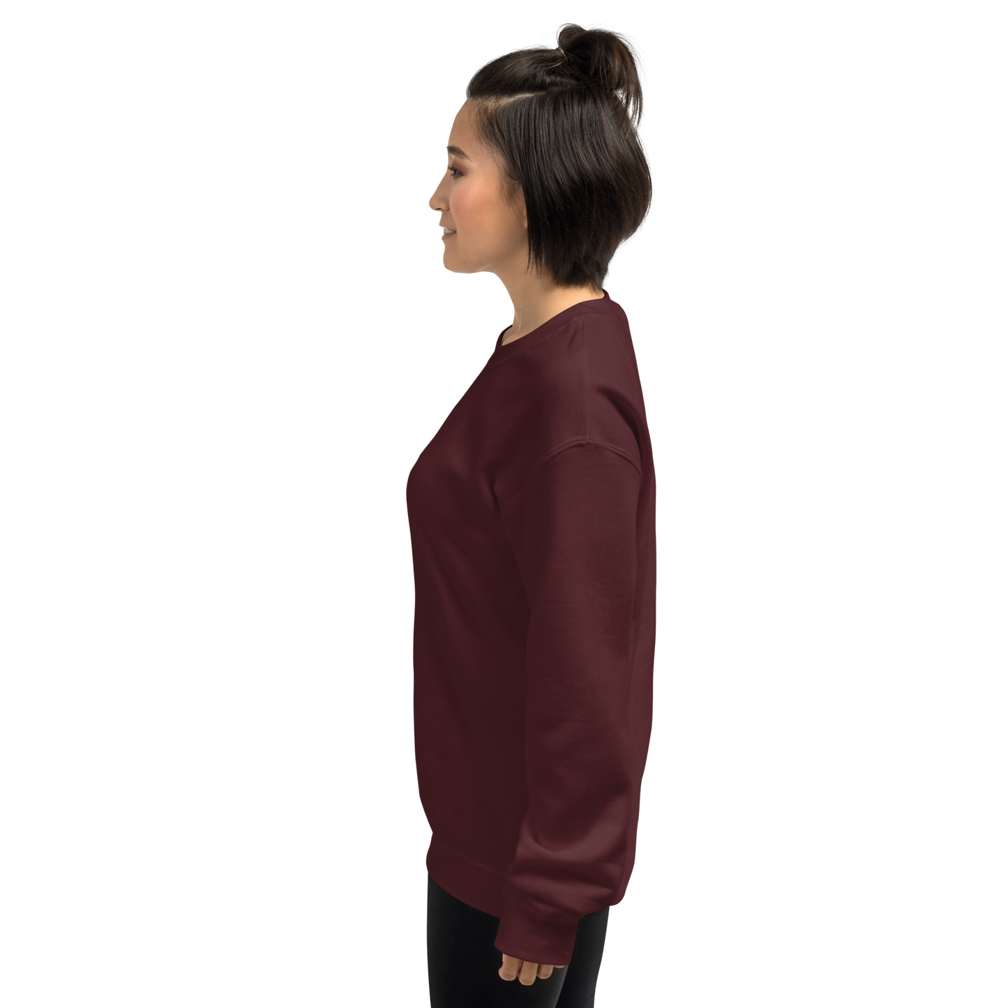 UNIFERENT EMBROIDERED SMALL logo white Unisex Sweatshirt (20)