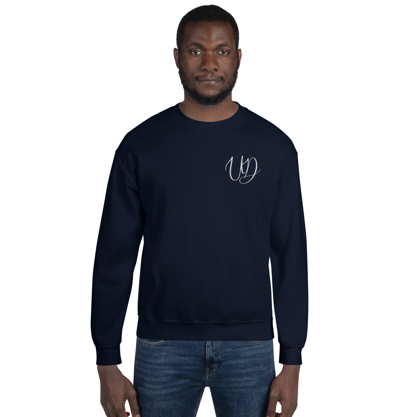 UNIFERENT EMBROIDERED BIG logo white Unisex Sweatshirt (18)