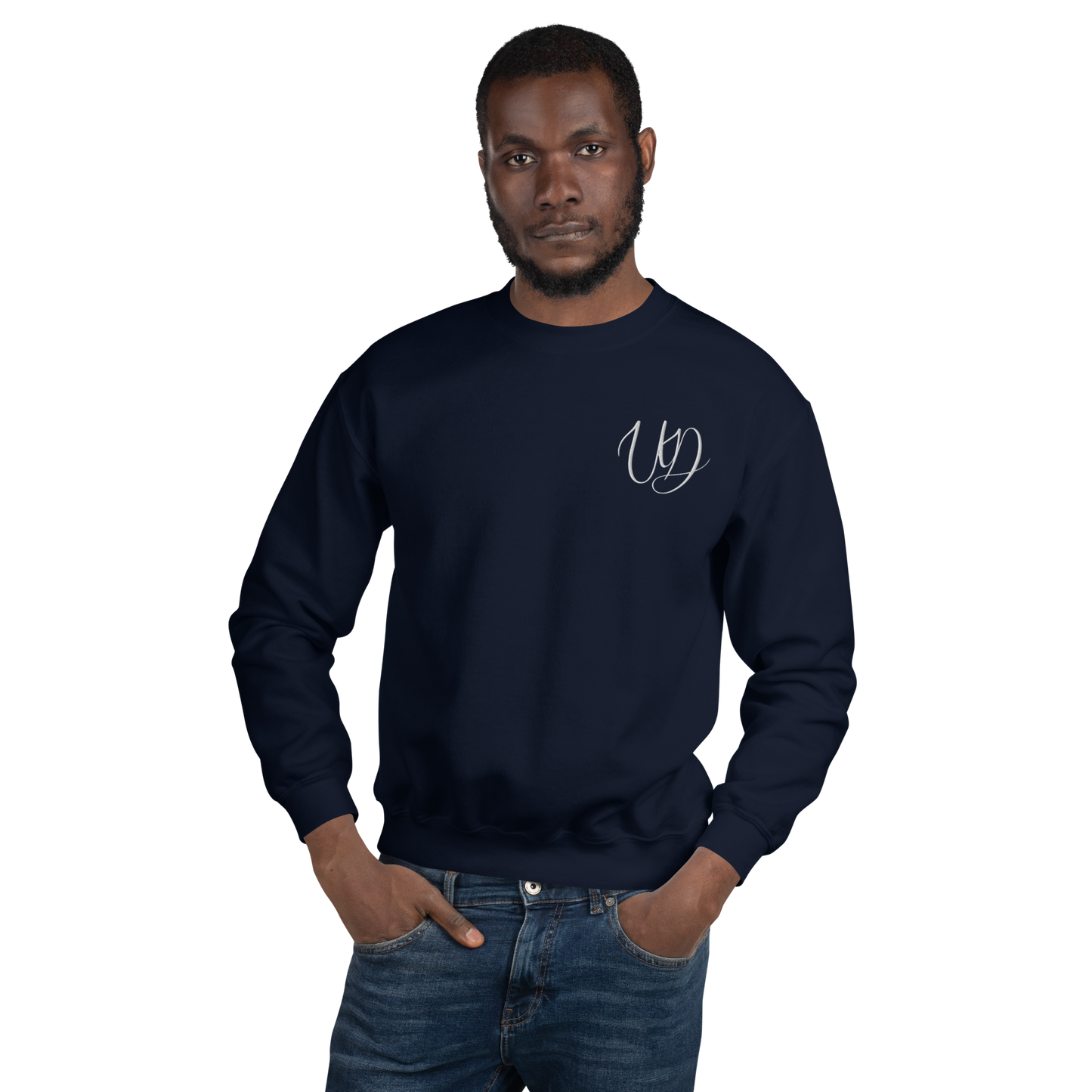 UNIFERENT EMBROIDERED BIG logo white Unisex Sweatshirt (18)